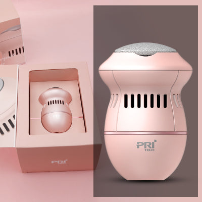 Multifunctional pink electric foot file grinder for callus removal with USB charging and vacuum absorption system