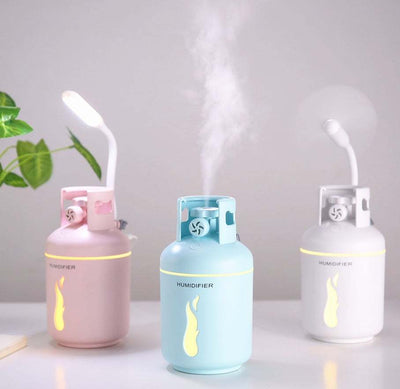 Multifunctional gas tank humidifier with USB power and mist spray
