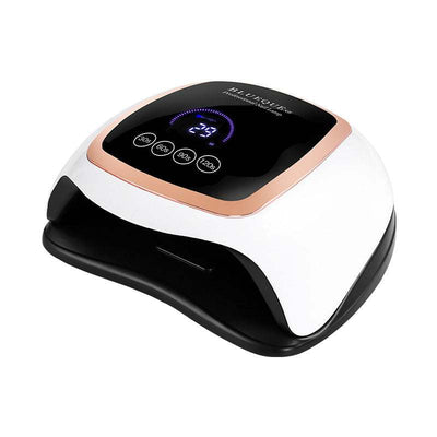 BLUEQUE nail lamp V3 UV LED nail dryer with digital timer and white black design