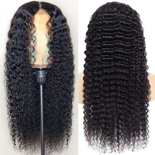 Front Lace Human Hair Wig Deep Wave Human Wigs-4-VessBeauty
