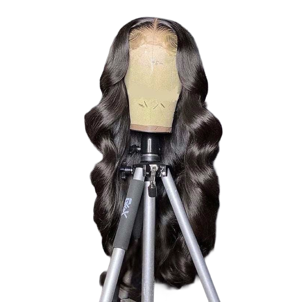 Loose Deep Wave Human Hair Transparent Lace Front Wig (13×4)
