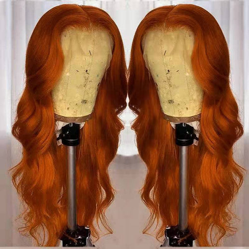 Real Hair Extensions Set Smooth Orange Hair-4-VessBeauty